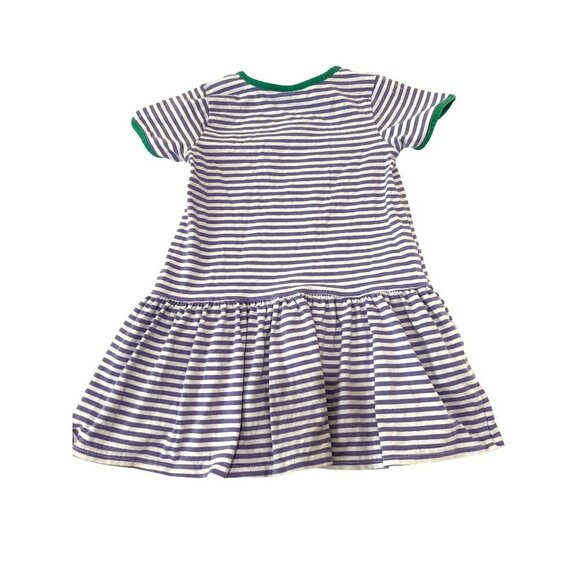 Jellybean Girls Striped Embroidery Dog Purple‎ & White Size 4 - Picture 4 of 4